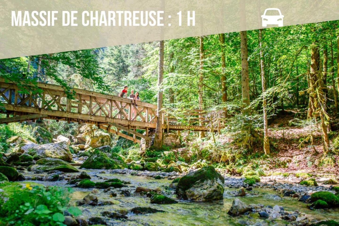 Les Cantinieres - Bourgoin Jallieu - Jardin Prive Ruy-Montceau Kültér fotó